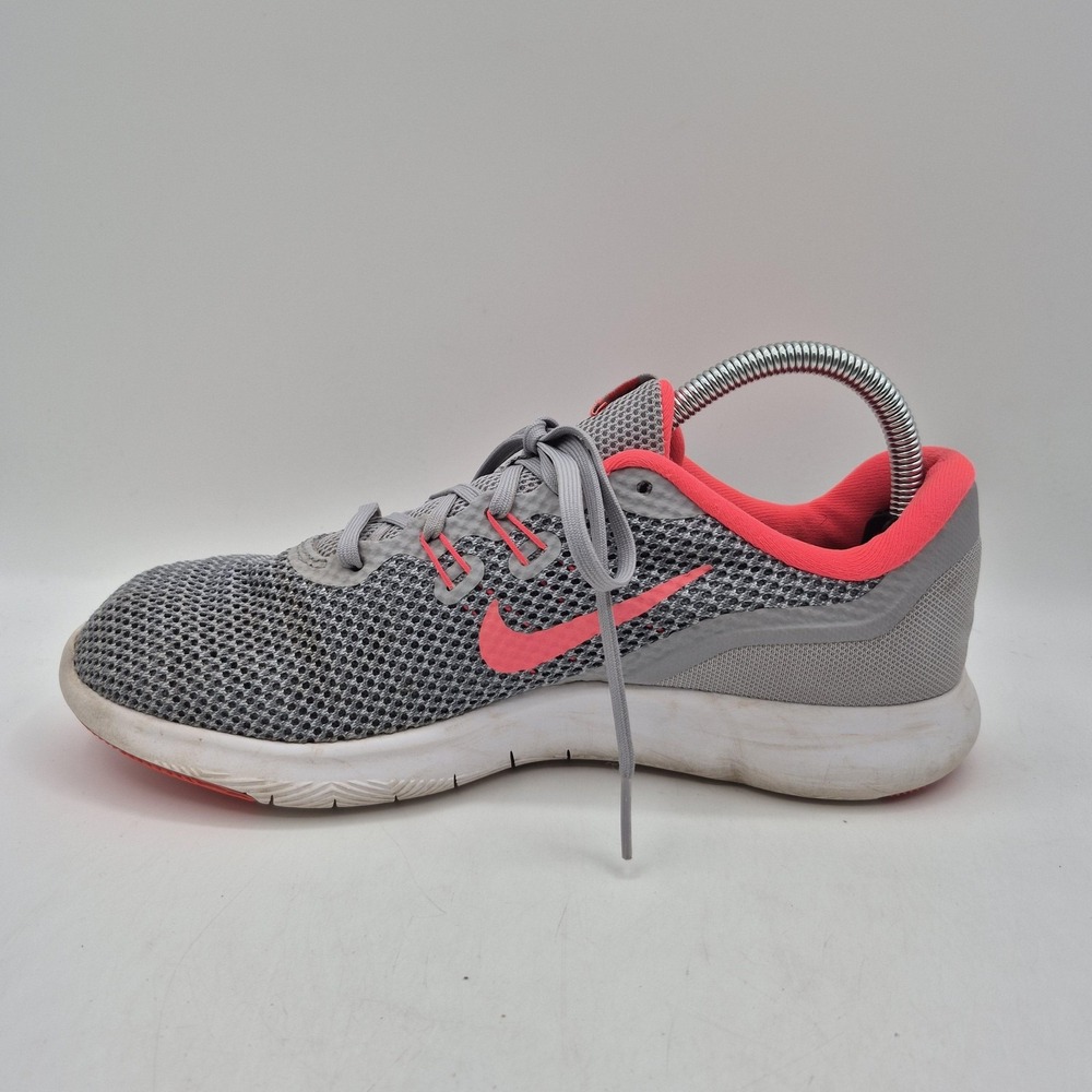 Nike Flex TR 7 Shoes Womens Size 9.5 Gray Pink Training Mesh Gym 898479-006 - Picture 4 of 11
